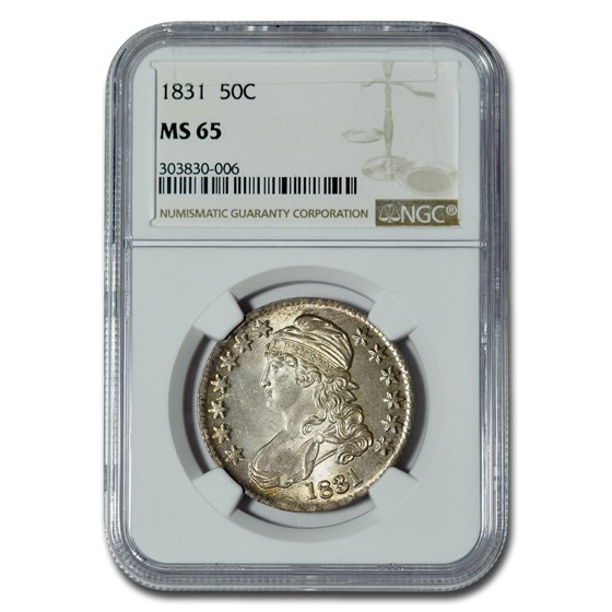 1831 Capped Bust Half Dollar MS-65 NGC 1831 Capped Bust Half Dollar MS-65 NGC